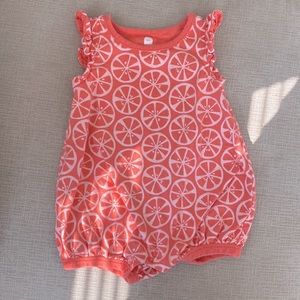 Tea grapefruit romper size 12-18 months like new condition